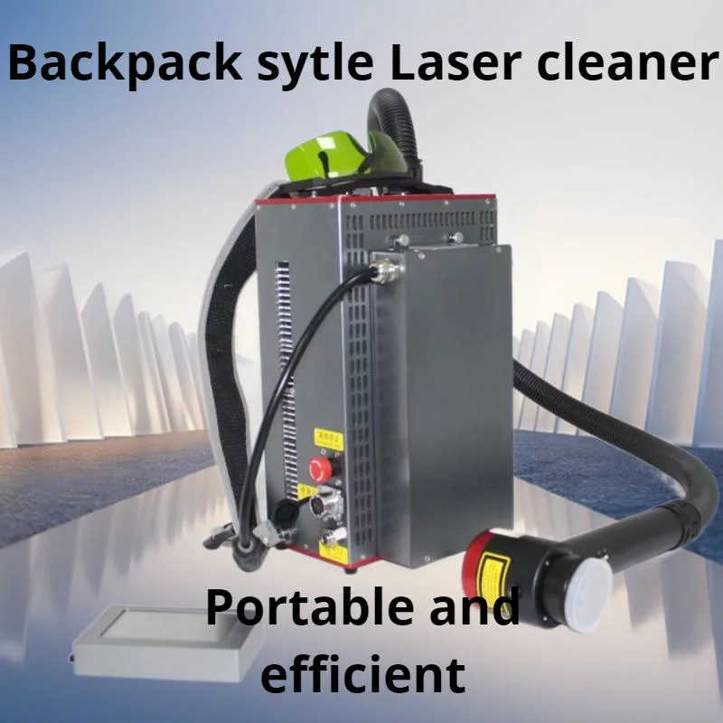 2023 More Popular Handheld 50W 100W Portable Backpack Pulse Laser Cleaning Machine Removal Metal Rust Brick and Wood Graffiti