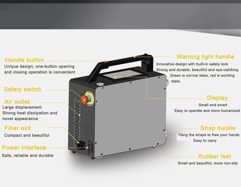 Laser Equipment Pulsed Laser Cleaning Machine 50W 100W 200W Portable Laser Cleaner 3000W