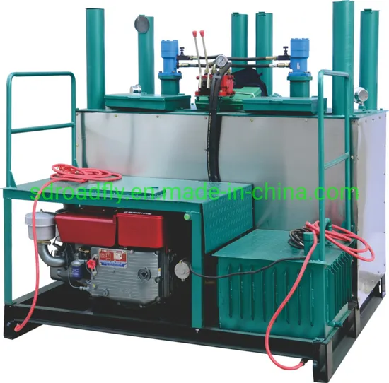 High Speed Double Boiler Thermoplastic Paint Marking Preheater Machine 