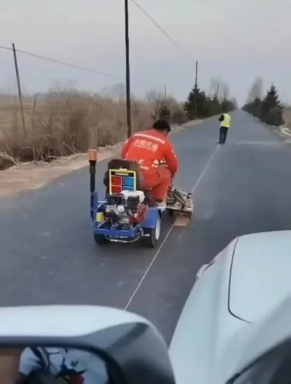 New Design Drive Type Automatic Thermoplastic Paint Road Marking Machine 