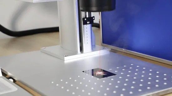 Independent Combination Laser Marker Matching with Automatic Equipment for Logo Marking 