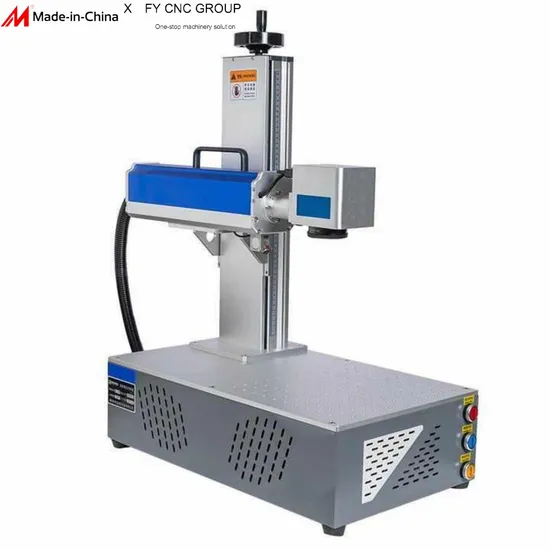 2025 CNC Fiber UV CO2 Mopa Laser Marker with Rotating Shaft for Carving Metal Necklaces and Rings 