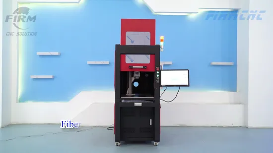 Enclosed 50W CNC Plastic Metal Printing Engraving Machine 3D Logo Fiber Laser Marker for Sale 
